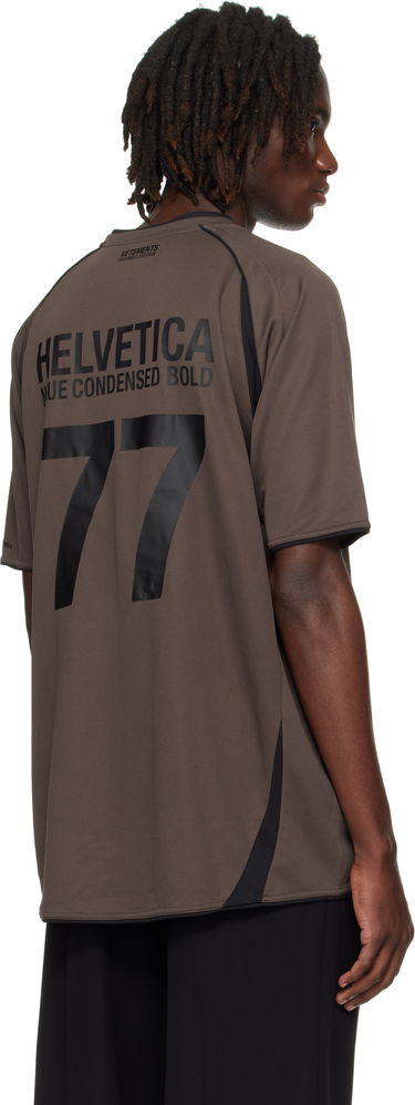 Dres VETEMENTS Vetements 'Trademark' Football T-Shirt Hnedá | UH76TR500C, 2