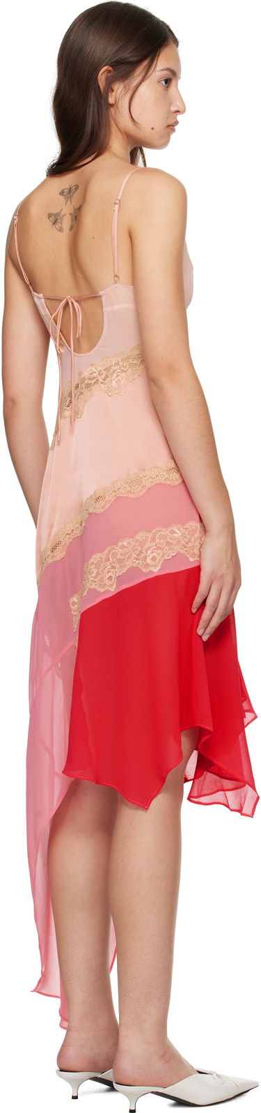Šaty GUIZIO Guizio Leah Asymmetrical Midi Dress Ružová | H24418W022, 2