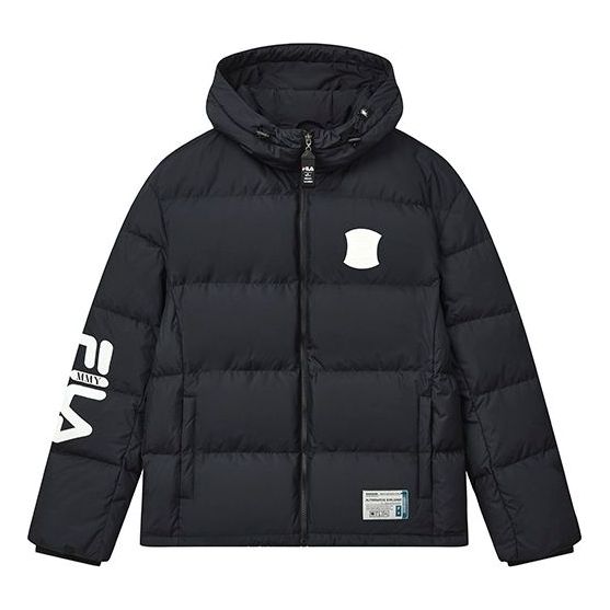 Prešívaná bunda FILA Oversized Hooded Down Jacket by MIHARA YASUHIRO Čierna | F11M243904F-BK, 0