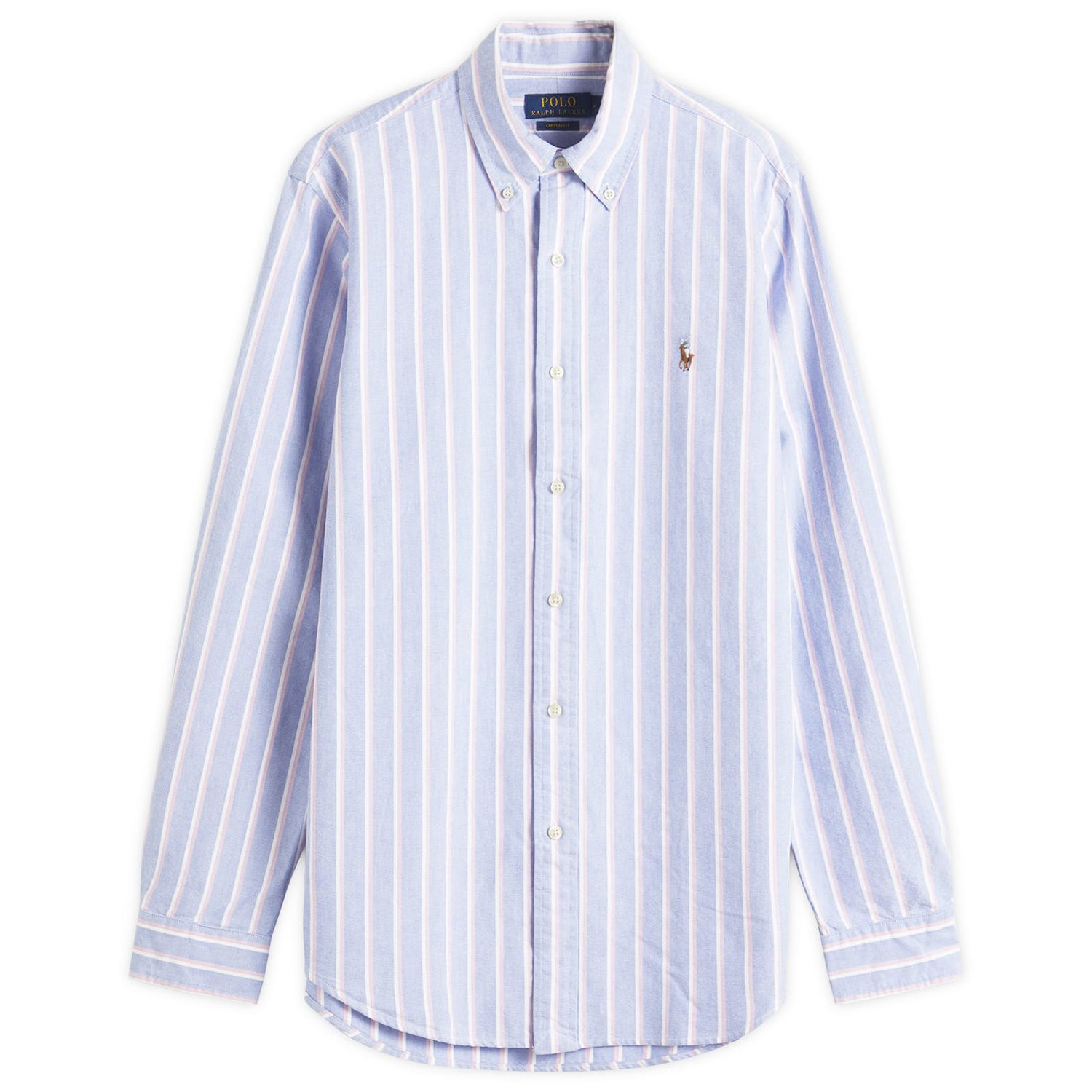 Košeľa Polo by Ralph Lauren Ralph Lauren Men's Custom Fit Striped Shirt, Size Large Modrá | 710928918002, 1