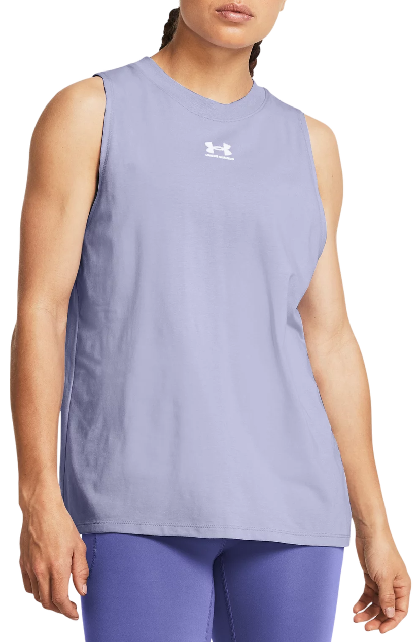Tielko Under Armour Campus Muscle Tank Fialová | 1383659-539