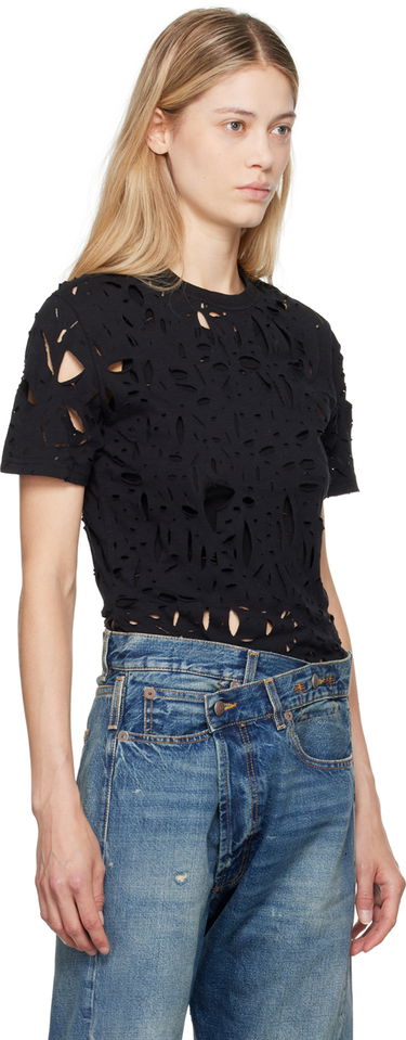 Tričko R13 R13 Excess Distress T-Shirt Čierna | R13WK245-K001A, 1