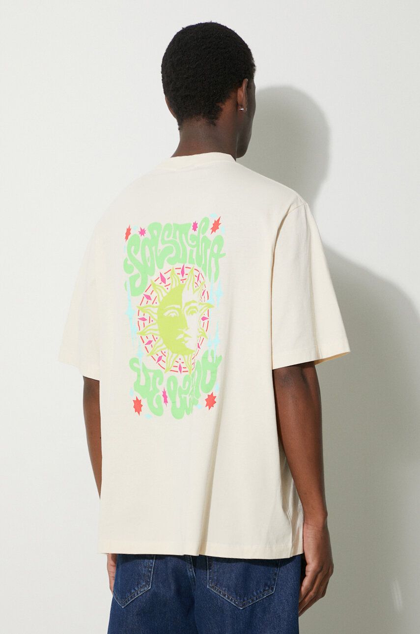 Tričko Marcelo Burlon T-Shirt Print Béžová | CMAA054S24JER0070C50, 0