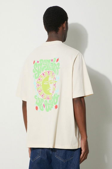 Tričko Marcelo Burlon T-Shirt Print Béžová | CMAA054S24JER0070C50, 0