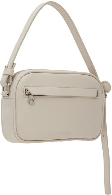 Taška cez rameno Courrèges Slim Leather Camera Bag Béžová | 124GSA092CR0027, 2