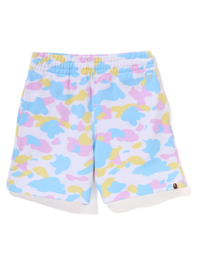 Šortky BAPE New Multi Camo Oversized Sweat Shorts Biela | 1J30-253-001