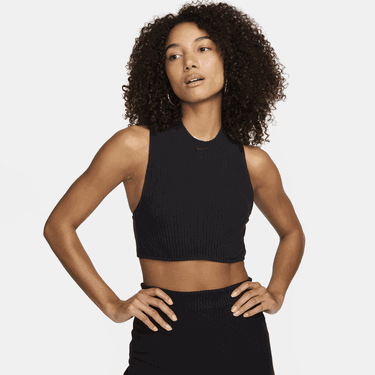 Crop Top Nike Sportswear Chill Knit Čierna | FN3677-010, 2