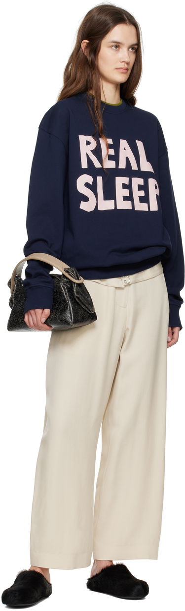 Mikina JW Anderson JW Anderson 'Real Sleep' Sweatshirt Navy | JW0230-PG1632, 3
