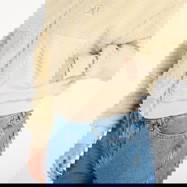 Bomber bunda Karl Kani OG Crop Teddy Bomber Jacket Béžová | PD00008853, 2