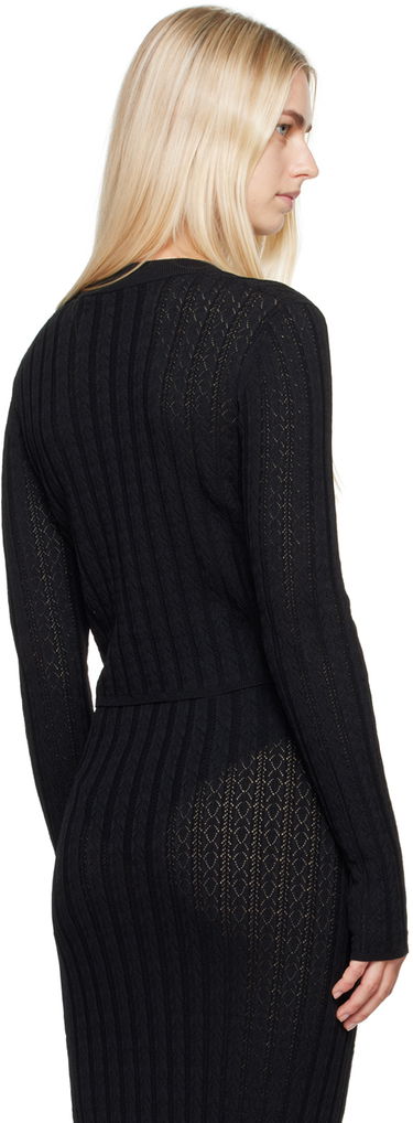 Sveter Loulou de Saison Loulou de Saison Adiro Knit Cardigan Čierna | ADIRO, 2