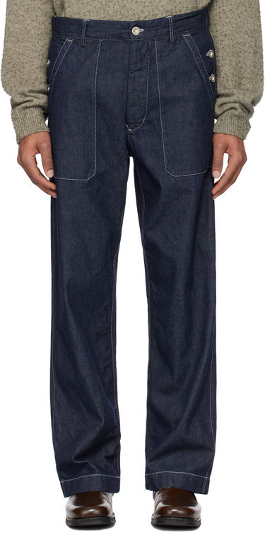 Džínsy C.P. Company C.P. Company Loose Denim Jeans Modrá | 18CMPA157A-110295W, 0
