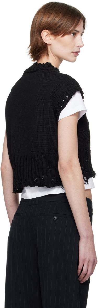 Sveter Marni Marni Distressed Sleeveless Sweater Čierna | GCMD0578E0 UFC652, 2