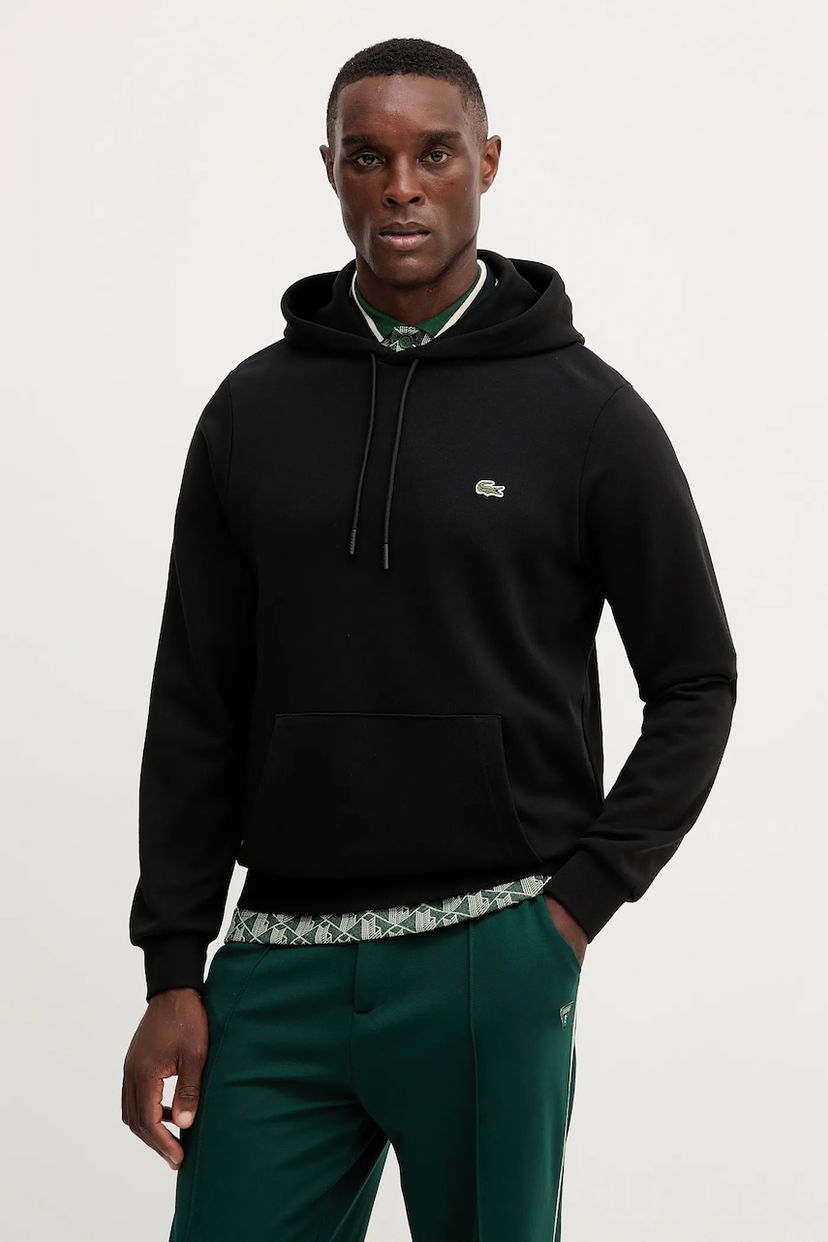 Mikina Lacoste Lacoste Men's Hoodie Čierna | SH9839