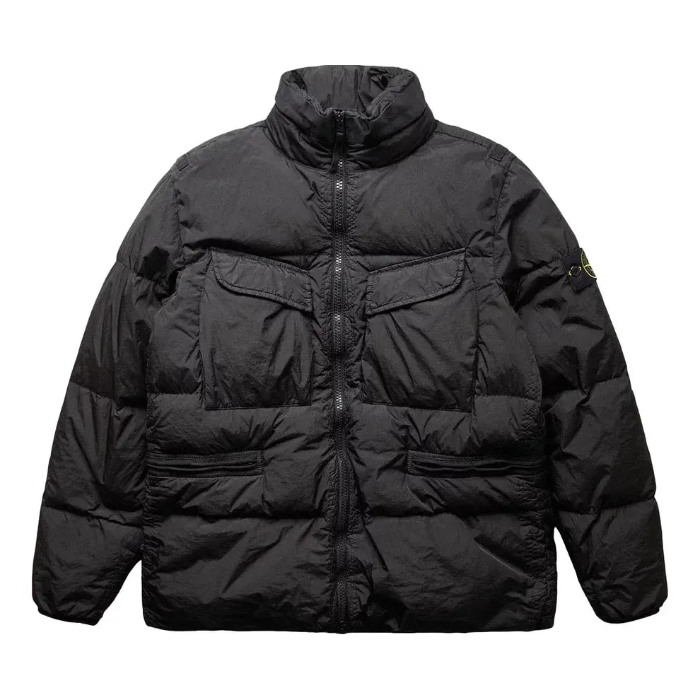 Prešívaná bunda Stone Island Logo Patch Padded Jacket Čierna | 771540123-V0029, 0