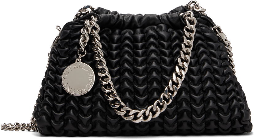 Kabelka Stella McCartney Falabella Popcorn Drawstring Crossbody Bag Čierna | 7B0144WP0618