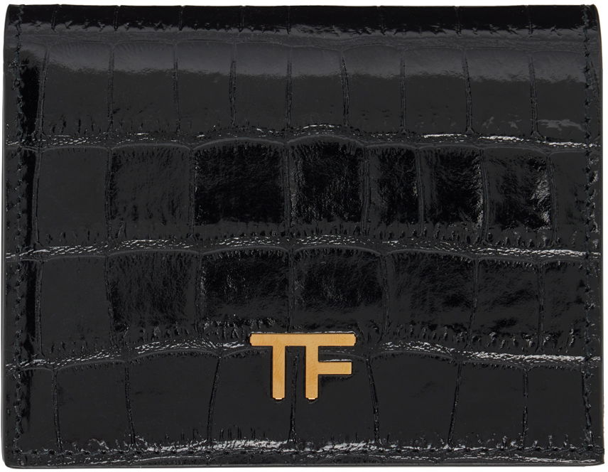 Peňaženka Tom Ford Tom Ford Croc Bifold Wallet Čierna | S0431-LCL150G, 0