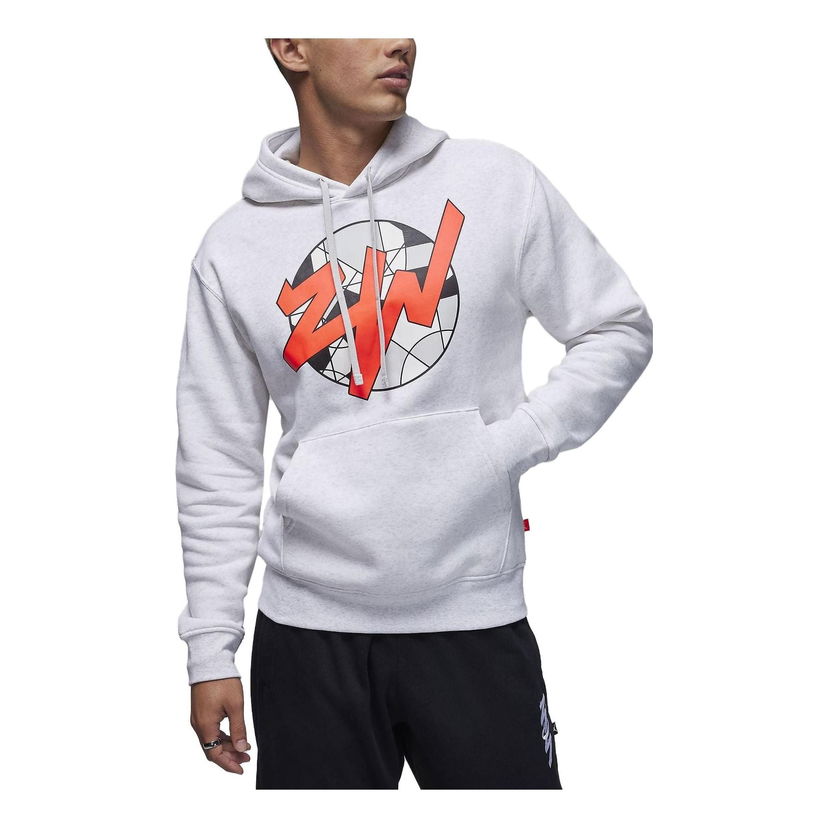 Sveter Jordan Zion Fleece Pullover Hoodie Šedá | FD2391-051