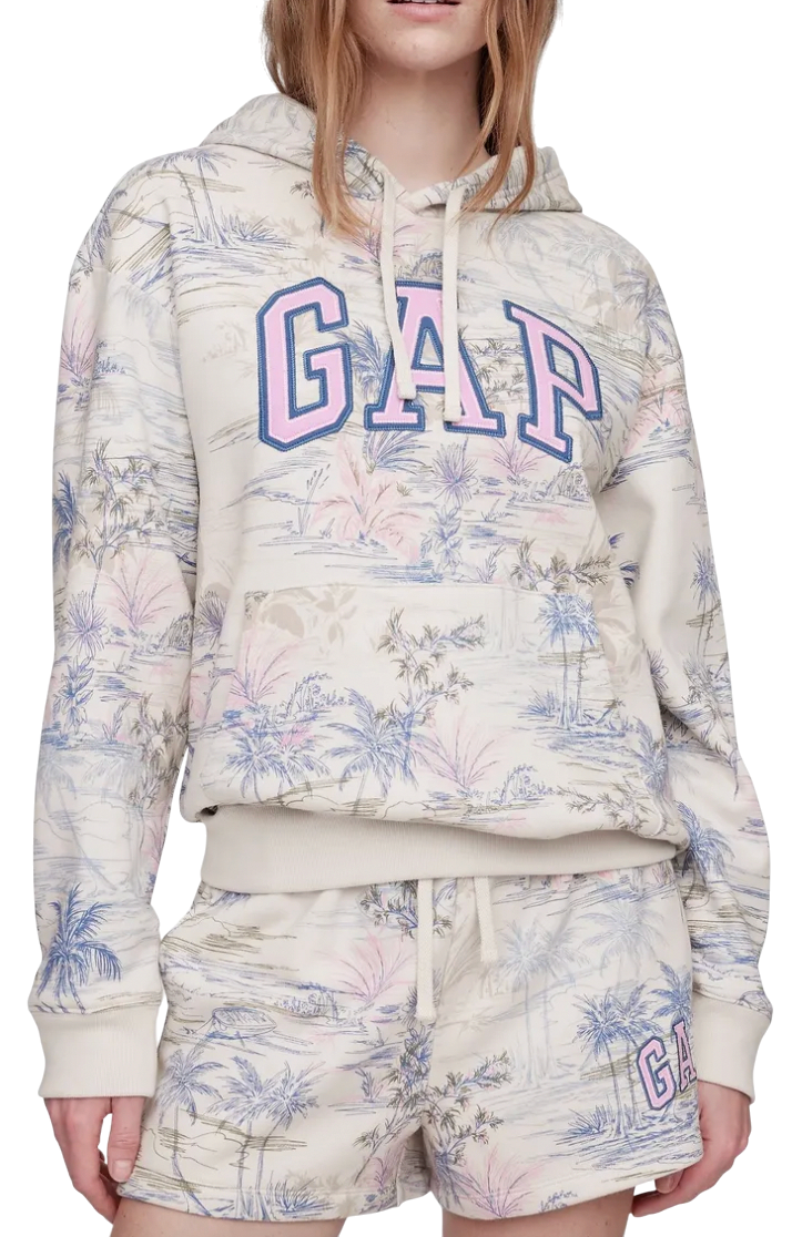 Mikina GAP Tropical Print Hooded Pullover Rôznofarebný | 463506-80