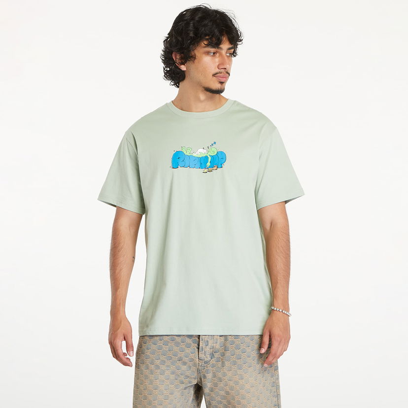 Tričko RIPNDIP Sleepy Short Sleeve Tee Sage Zelené | RNDSUM24141