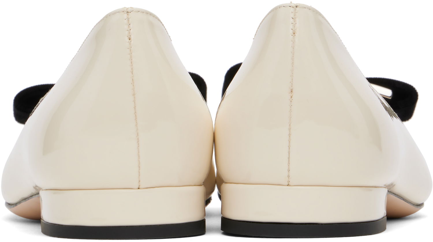 Starostlivosť o obuv Tom Ford TOM FORD Audrey Ballerina Flats with Bow Biela | W3465-LCL406S, 1