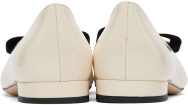 Starostlivosť o obuv Tom Ford TOM FORD Audrey Ballerina Flats with Bow Biela | W3465-LCL406S, 1