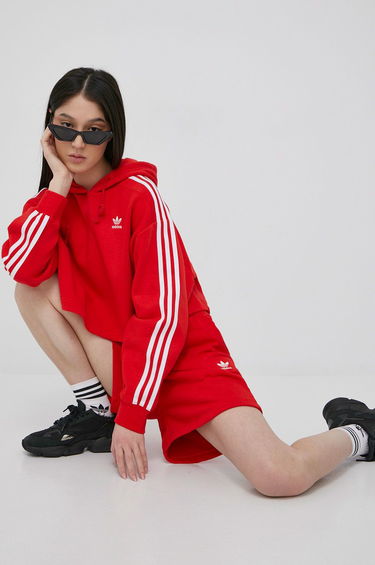 Mikina adidas Originals Adicolor Hoodie Červená | HC2017, 0
