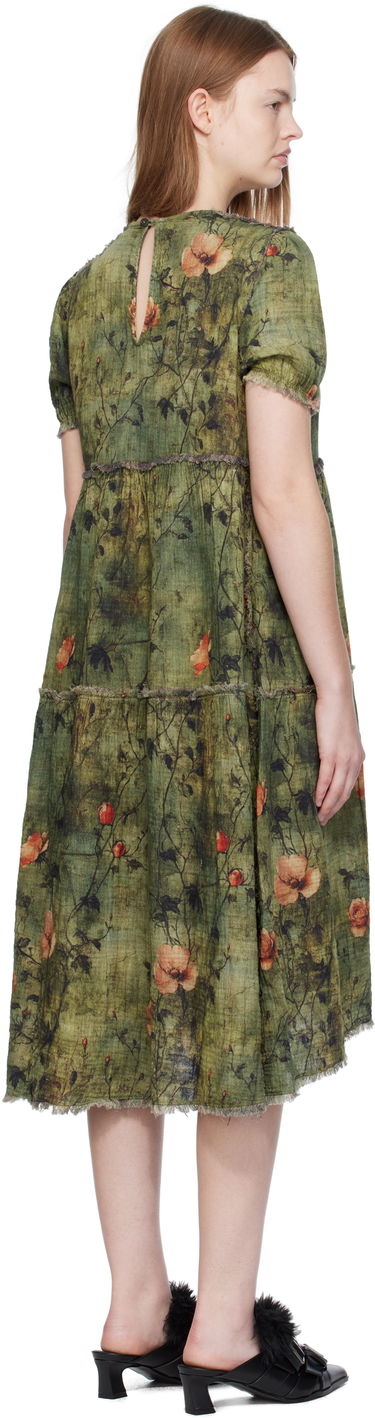 Šaty R13 R13 Relaxed Reversible Midi Dress Zelené | R13WR465-R582B, 2