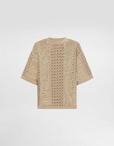 Sveter Dolce & Gabbana Dolce & Gabbana Crochet Top Béžová | GXXA1TJFMNEW0802, 0