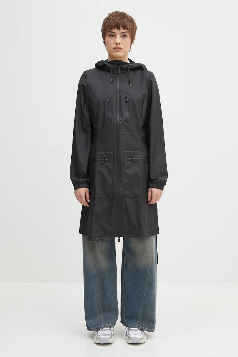 Pláštenka Rains Cargo Curve Jacket W3 Čierna | 12050.01