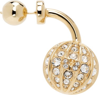 Náušnice Valentino Valentino Garavani Poetique Crystal-Embellished Single Earring Žltá | 6W0J0Z07YCW, 0