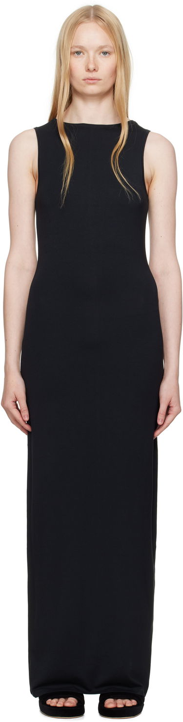 Šaty SKIMS SKIMS Smooth Layers Boat Neck Maxi Dress Čierna | DS-DRS-8491W, 0