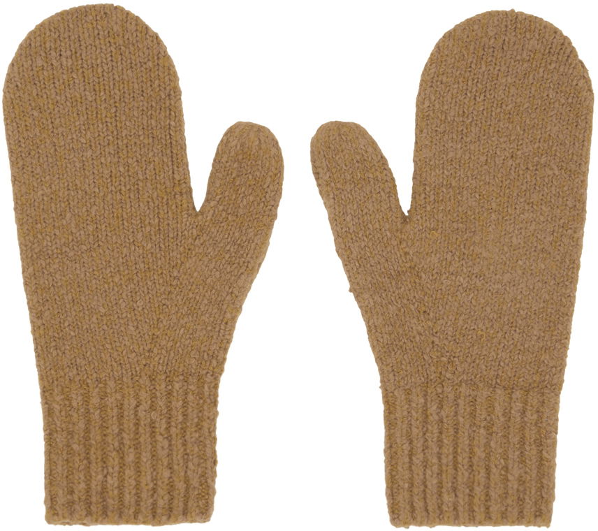 Tan Soft Mittens