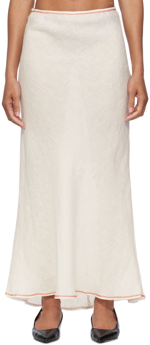 Sukňa Baserange Baserange Dydine Maxi Skirt Biela | SKDY-SL-SU24, 0