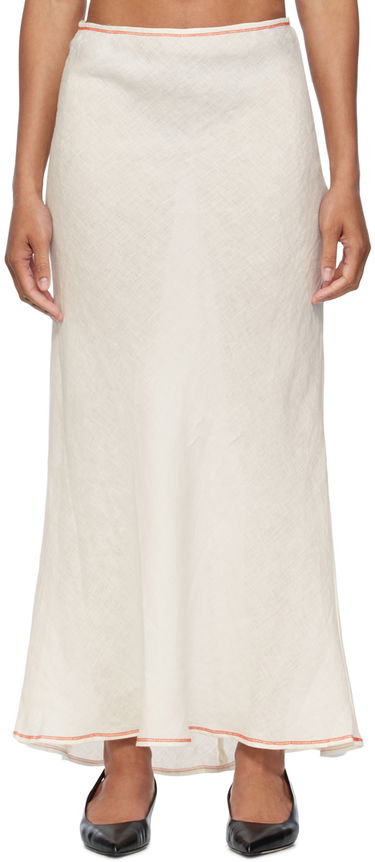 Sukňa Baserange Baserange Dydine Maxi Skirt Biela | SKDY-SL-SU24, 0