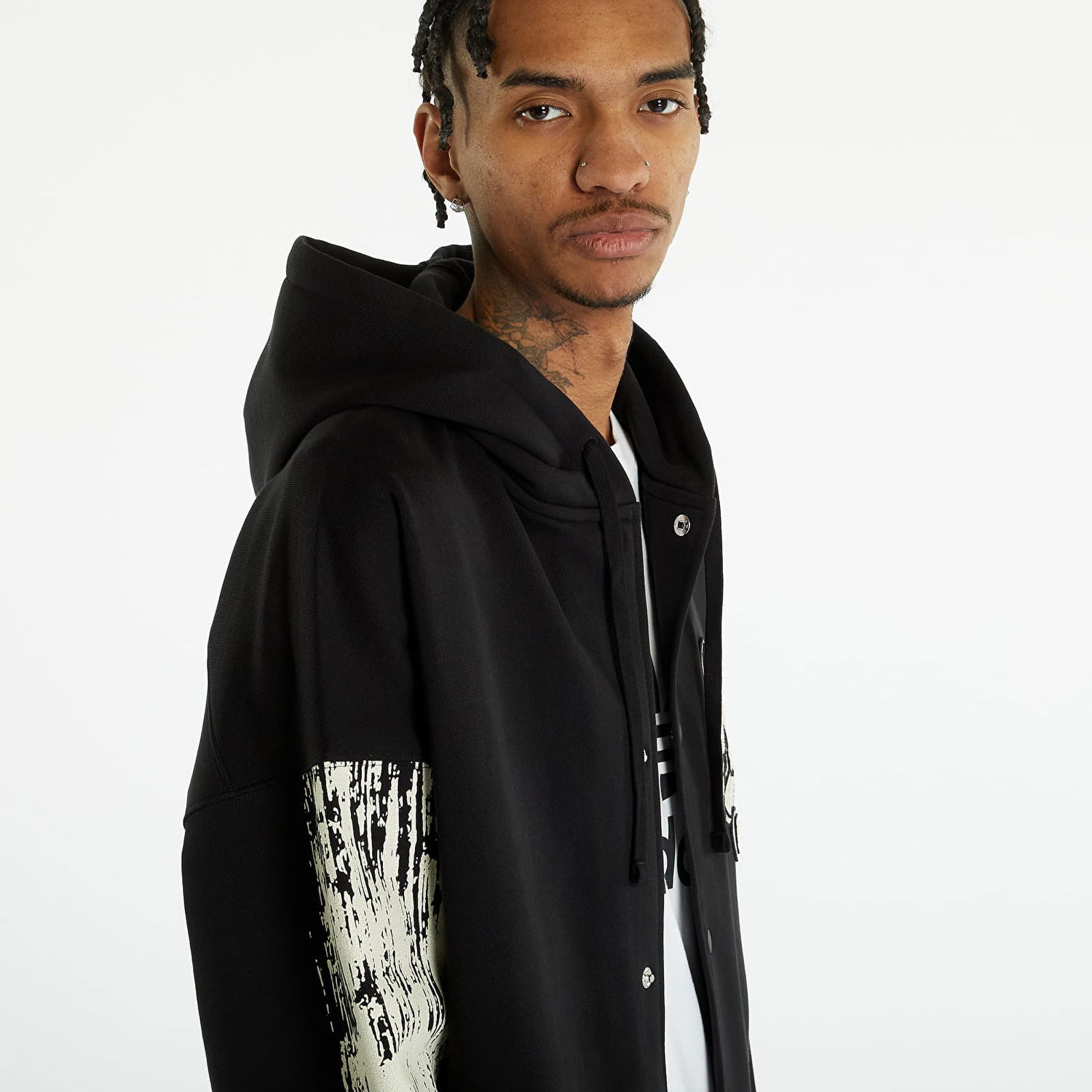 Mikina Y-3 Graphic Logo French Terry Hoodie Čierna | H44810, 0