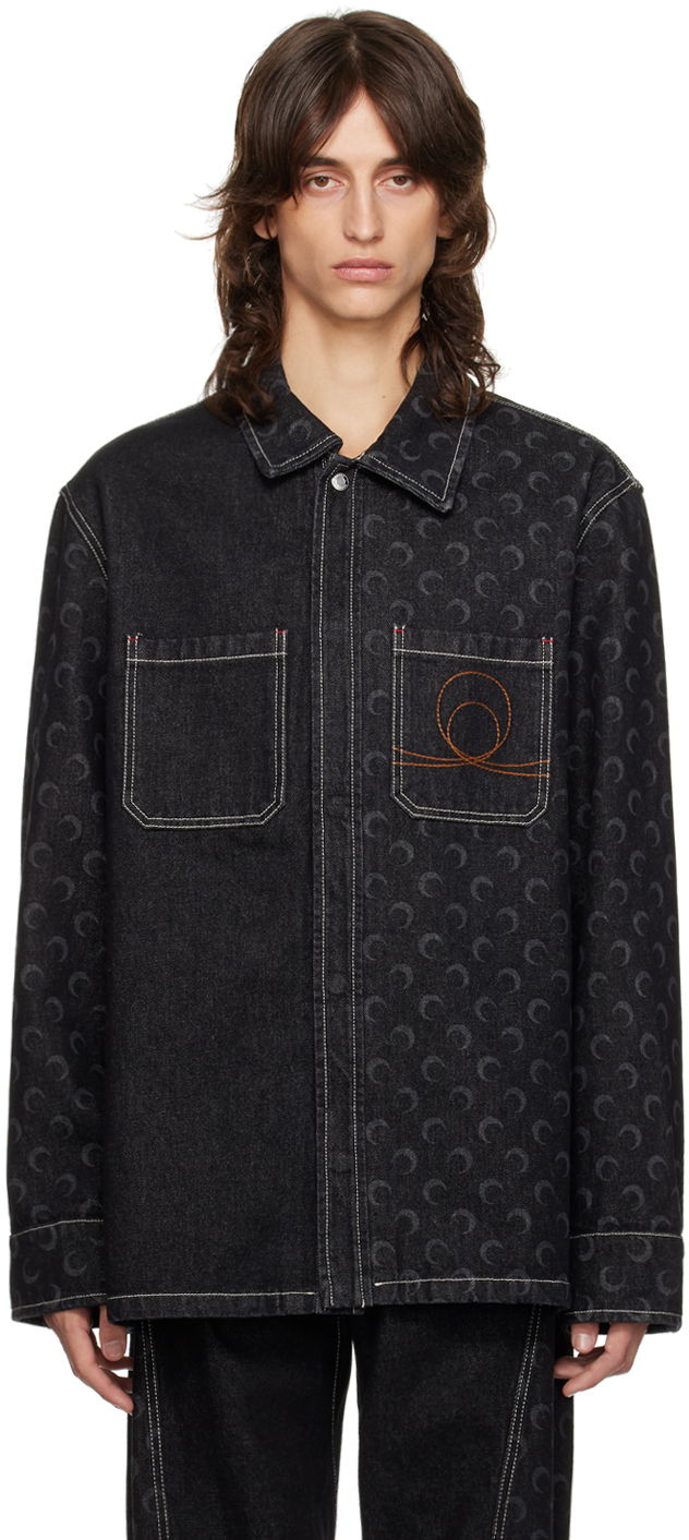 Bunda Marine Serre Moon Laser Denim Jacket Čierna | MSI033A RDEN0001, 0