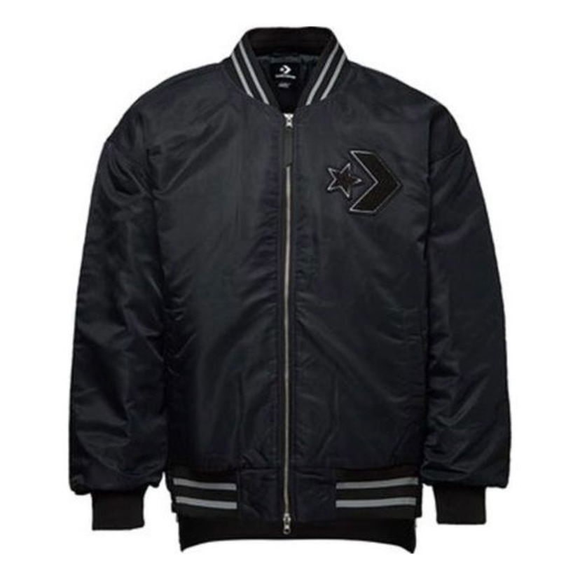 Bomber bunda Converse Padded Bomber Jacket Čierna | 10019324-A02