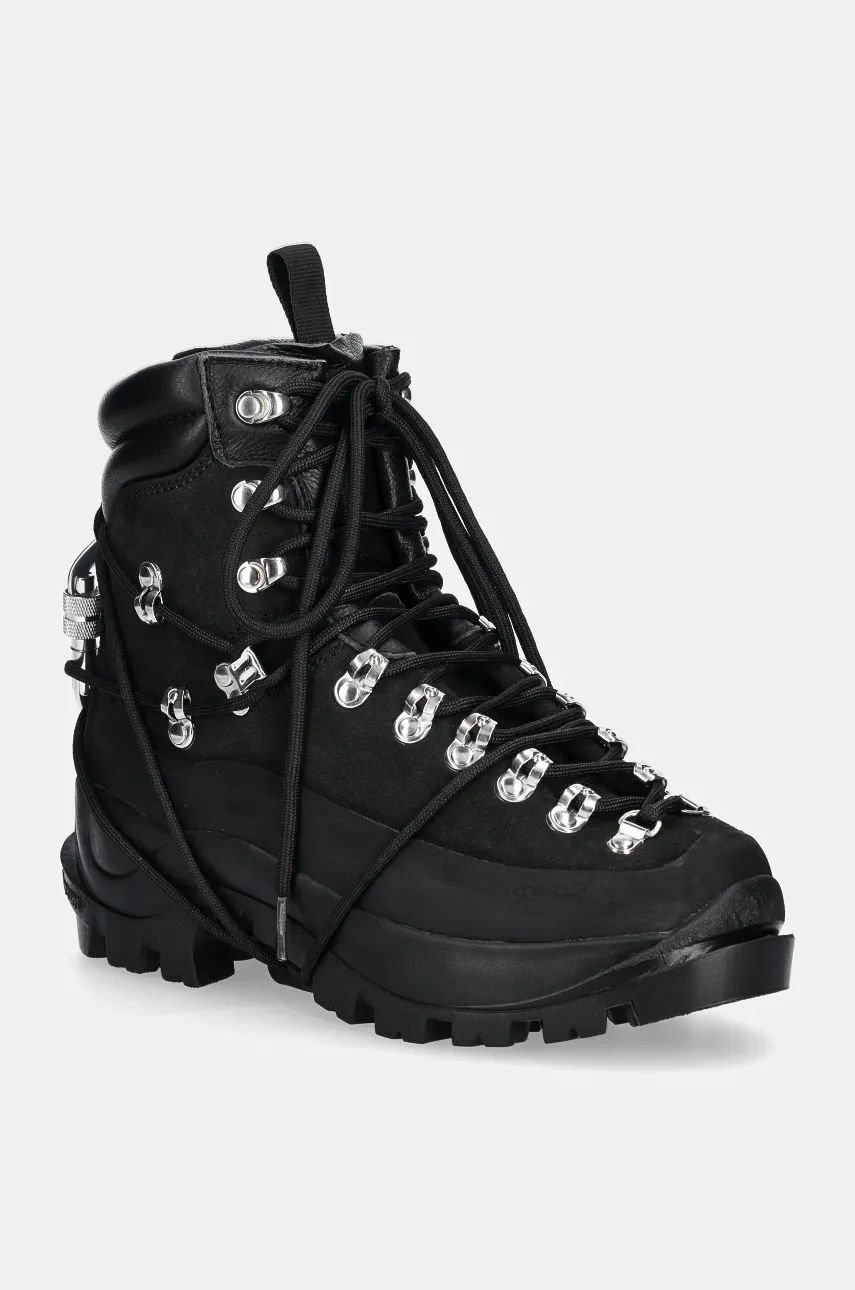 Tenisky a topánky HELIOT EMIL Black Leather Hiking Boots Čierna | HE.17.024.BLK01, 0