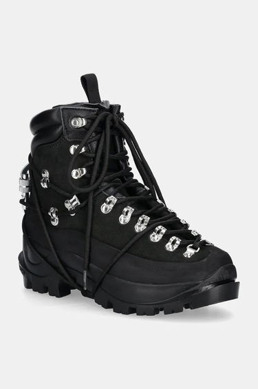 Tenisky a topánky HELIOT EMIL Black Leather Hiking Boots Čierna | HE.17.024.BLK01, 0