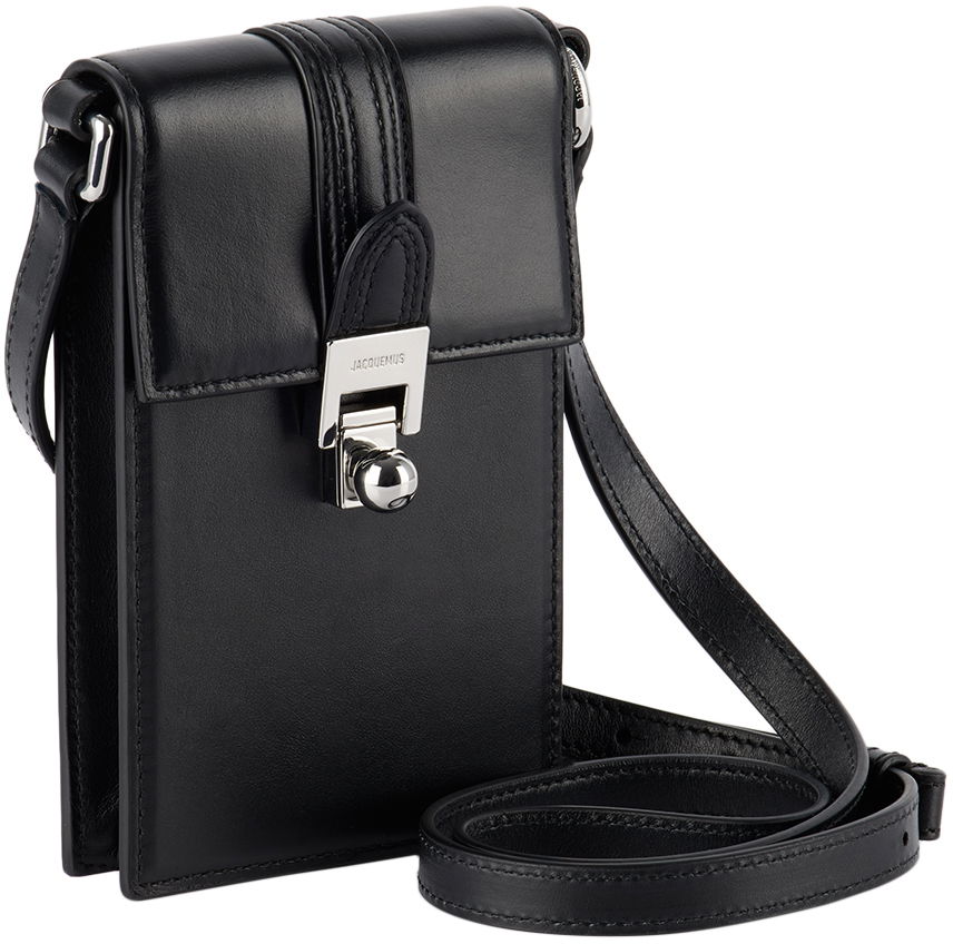 Batohy a tašky Jacquemus Black Les Sculptures 'Le petit Maleti' Phone Case Čierna | 24E245SL132-3173, 1