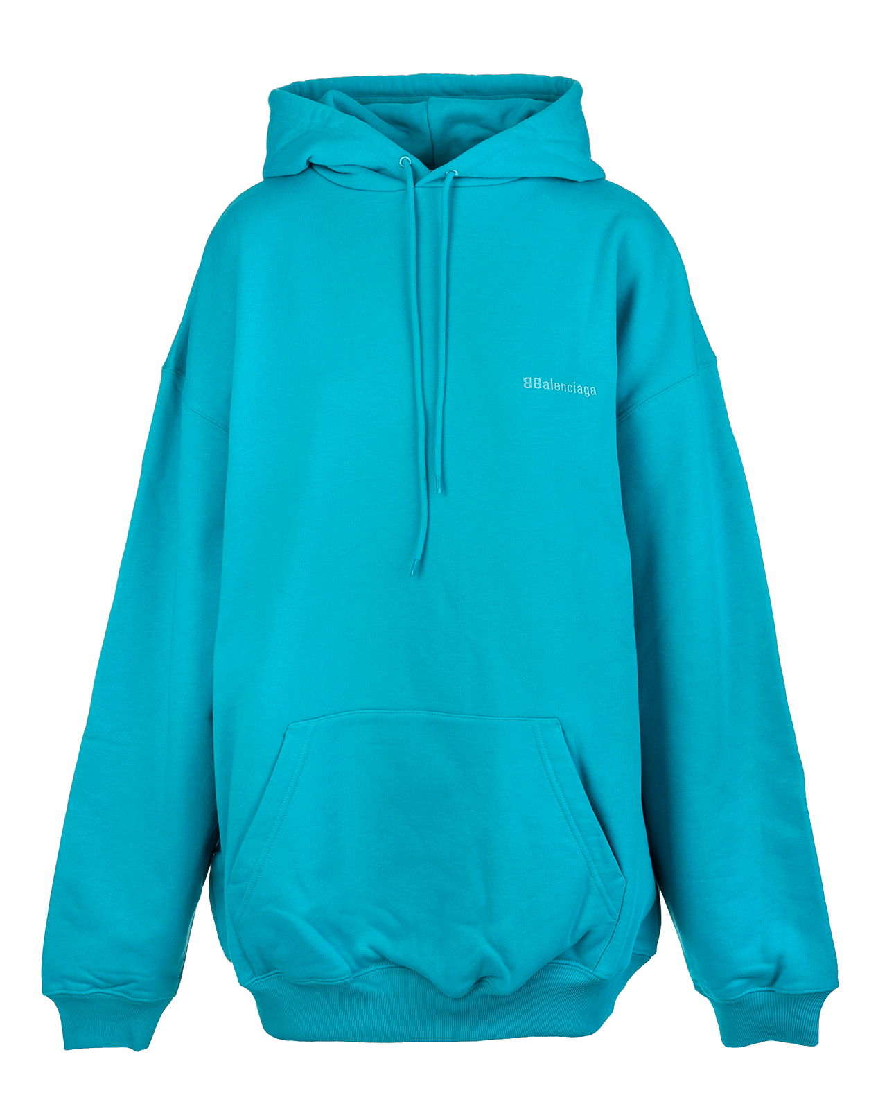 Mikina Balenciaga BB Oversize Hoodie Tyrkysová | 578135 TKVB5 4664, 0