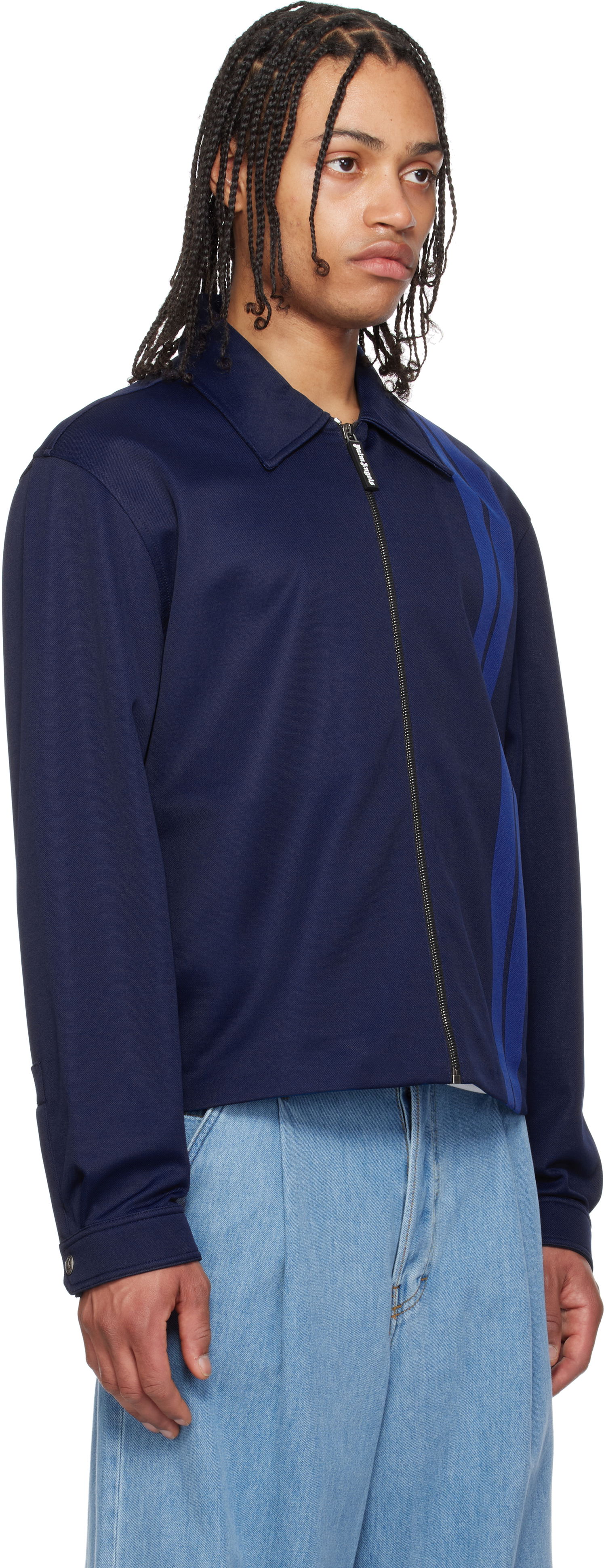 Vetrovka Palm Angels Palm Angels Suit Track Jacket Modrá | PMBD086S25FAB0014645, 1