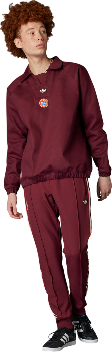 Sveter adidas Originals FC Bayern München Icon Sweatshirt Vínová | jf0596, 4