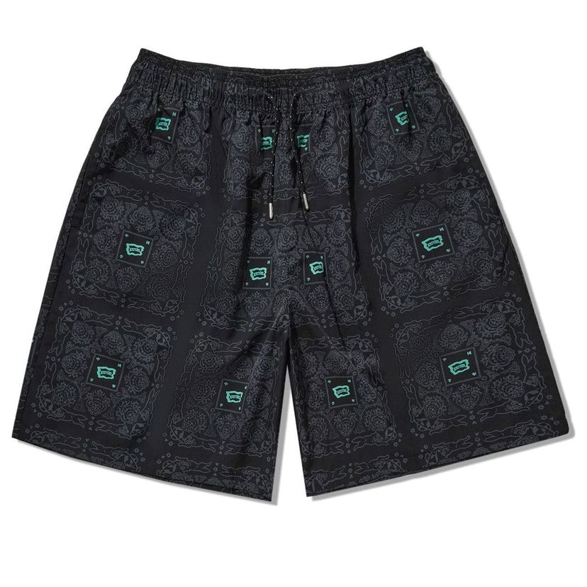 Šortky Li-Ning All-Over Print Shorts Čierna | AKSU793-1