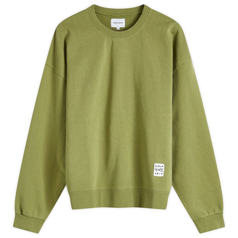 Mikina thisisneverthat TNT Faded Crew Sweatshirt Zelené | TN243TSWCW03-MOSS