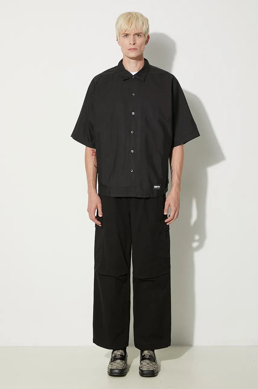Košeľa Neighborhood Shirt With Classic Collar Čierna | 241AQNH.SHM05, 1