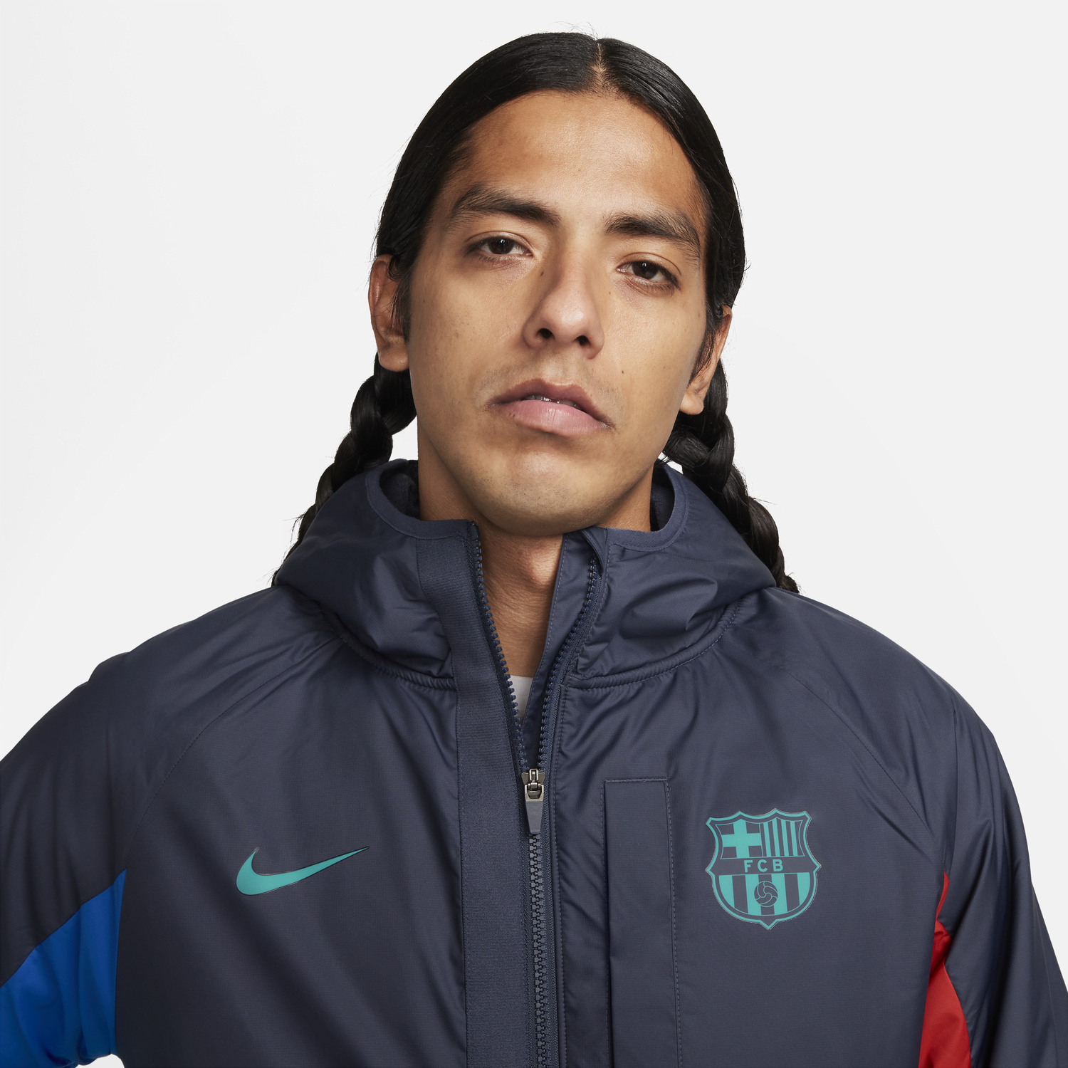 Bunda Nike F.C. Barcelona AWF Third Football Winterized Jacket Navy | FD7268-437, 1