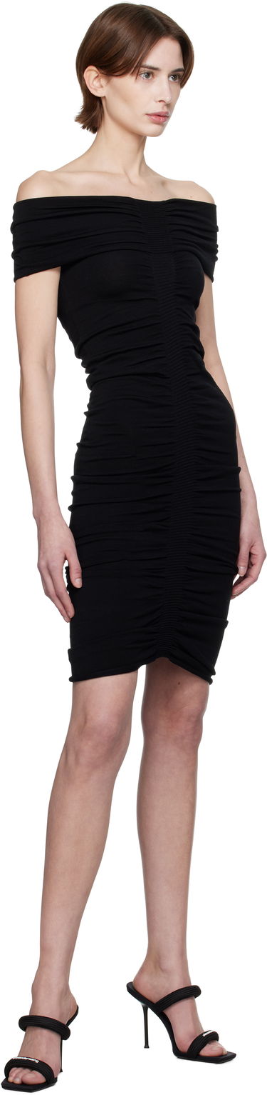 Šaty Alexander Wang Alexander Wang Ruched Mini Dress Čierna | 1KC1256030, 3