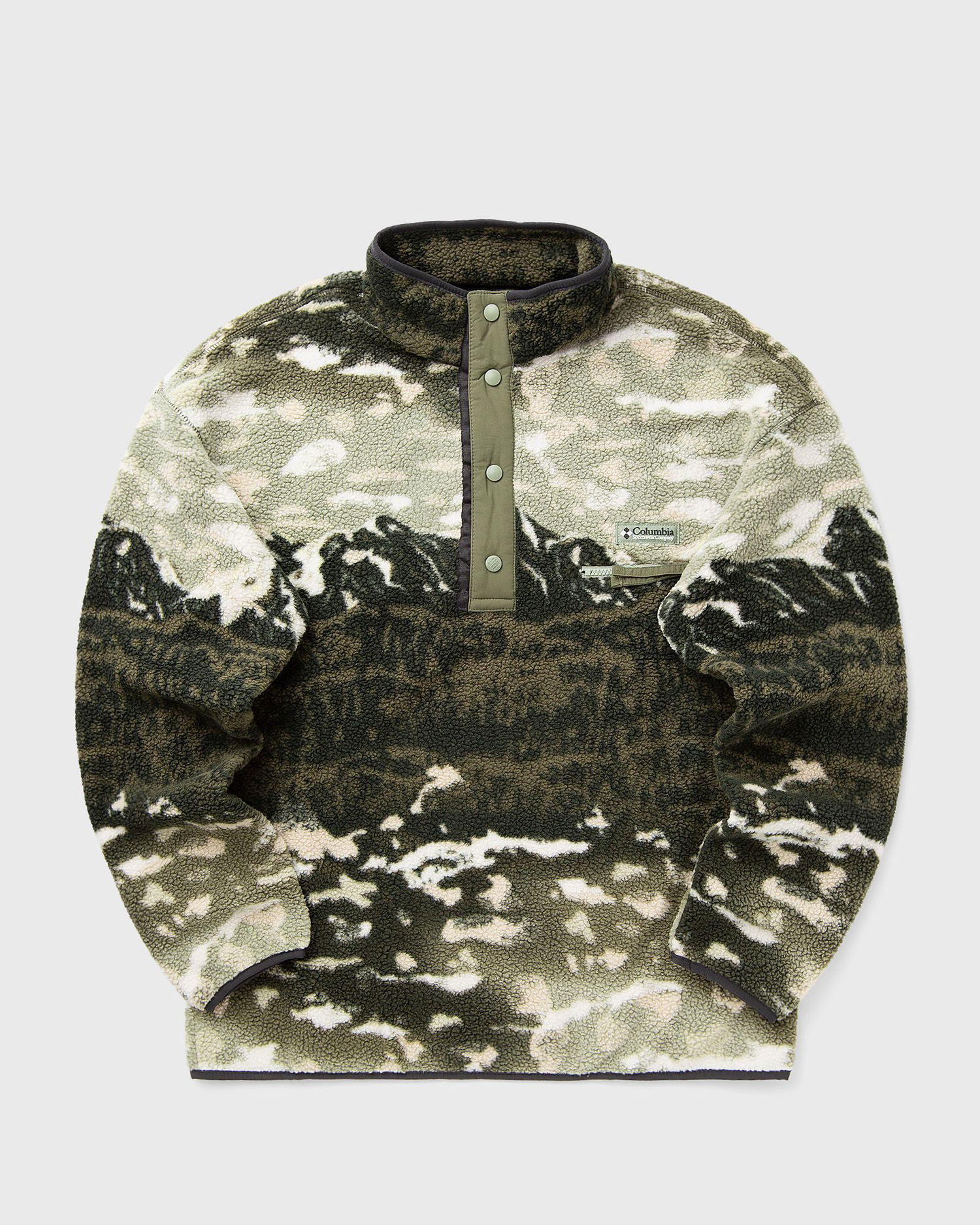 Sveter Columbia Helvetia II Printed Half Snap Fleece Pullover Zelené | 2098461349, 0