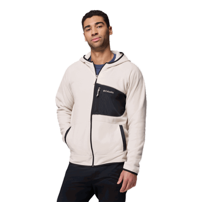 Mikina Columbia Fast Trek™ Overlay Hooded Full Zip Fleece Jacket Béžová | 2135701278